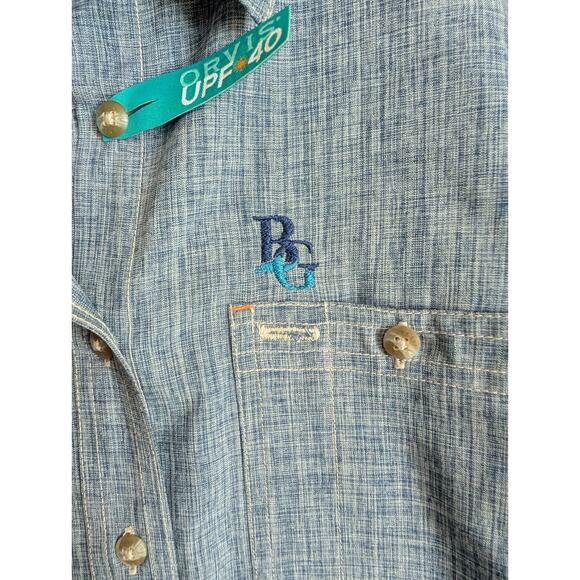 Orvis Work Shirt Women's S Blue Tech Chambray Outdoor Performance Button-Up NWT - Picture 4 of 4